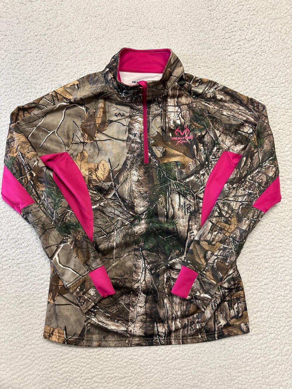 RealTree Womens Camo Pullover Sweatshirt Large